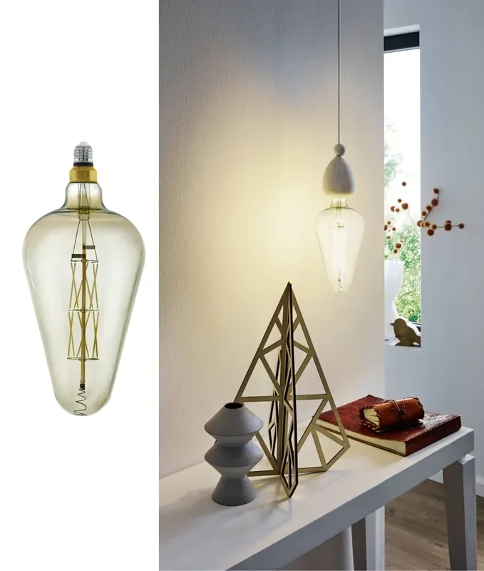 E27 Jumbo Crisscross LED Filament Lamp