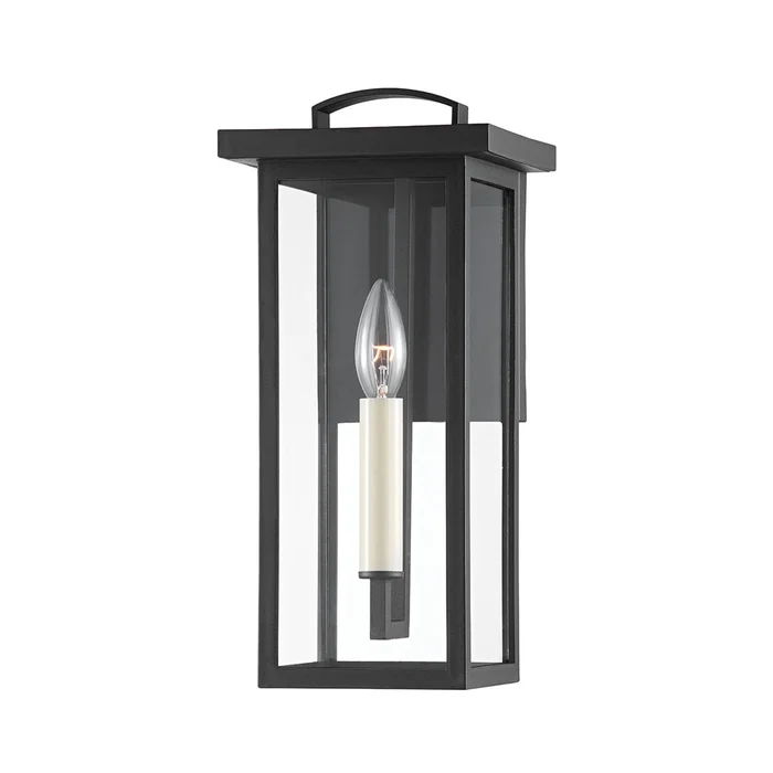 Eden One Light Outdoor Wall Sconce in Textured Black (67|B7521-TBK)