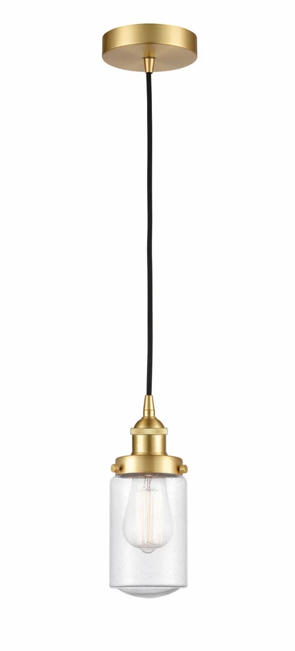 Edison One Light Mini Pendant in Satin Gold (405|616-1PH-SG-G314)