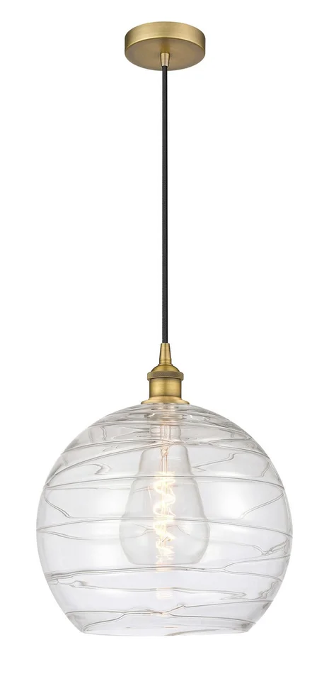 Edison One Light Pendant in Brushed Brass (405|616-1P-BB-G1213-14)