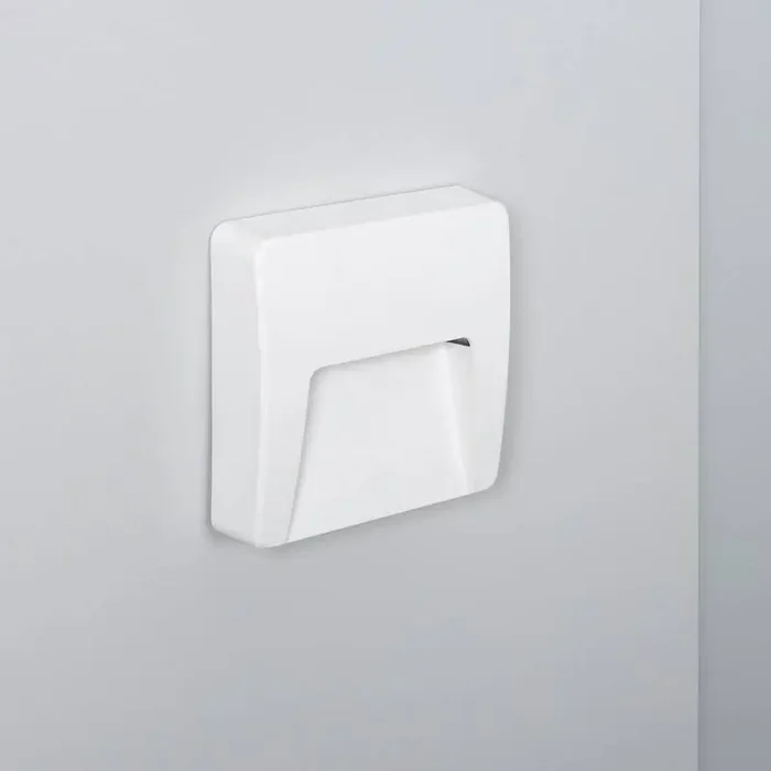 Edit 3W Dag Square Surface Outdoor LED Wall Light – White – Online Lighting