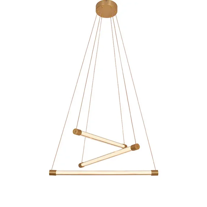 Edit Abba LED Chandelier – Brushed Gold – Online Lighting