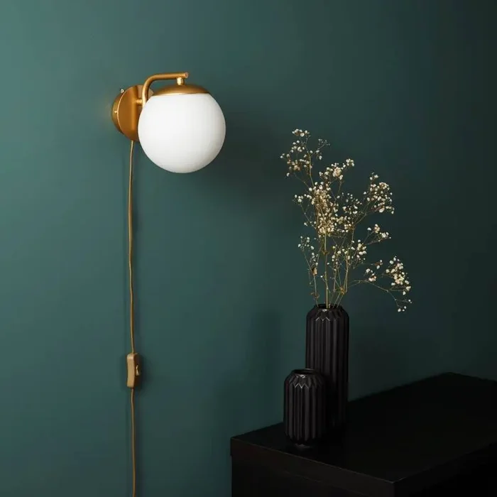 Edit Cosmic Wall Light with Plug – Gold – Online Lighting