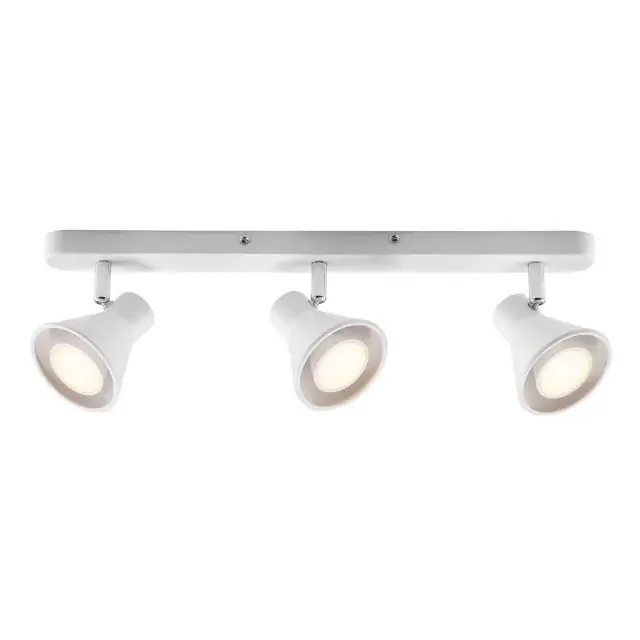 Eik 3 Light White Ceiling Bar Spotlight
