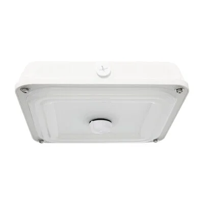 EiKO 12591 – SCS/PS60/840/UD/W – Surface Canopy Square – LED – Selectable Watts 25/40/60W – 4000K – Quick Mount/White