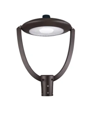 EiKO 13124 – PT3-150GS-3 – PT3-Series LED Post Top Area Light – 150/125/100W – Selectable Wattage/CCT – 120-347V – Commercial /Pathway Fixture – Matte Black