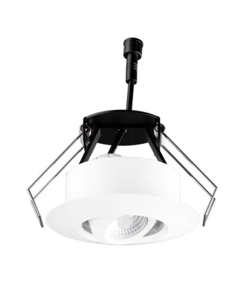 ELCO E1AK32F27W – 1″ Round Gimbal Recessed Architectural Oak Adjustable – 8W – 2700K – 850LM – Flood – White/White