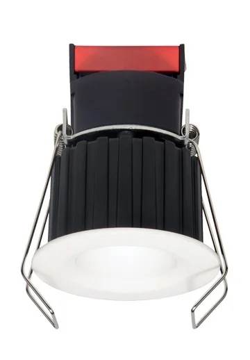 ELCO E1L02NF35W – 1″ Round Recessed Oak Downlight – 6.1W – 12V AC – 3500K – Dimmable – Narrow Flood – White/White