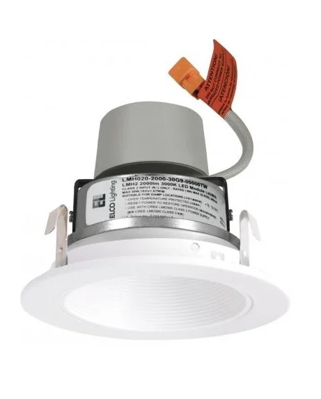 ELCO E414R0830W – 4″ LED Module and Driver with Baffle Trim – 11.4W – 3000K – 120V – White/White