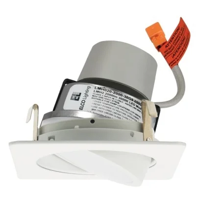 ELCO E428R0830BB – 4″ Square LED Module and Driver with Adjustable Trim – 11.4W – 3000K – 120V – Black/Black