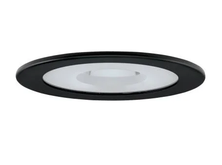 ELCO EL1415B – 4″ Shower Trim with Clear Reflector and Frosted Glass Pinhole Trim – MR16/LED – GU5.3 Bi-Pin/GU10 – Clear Reflector – Clear/Frosted Glass/Black Trim