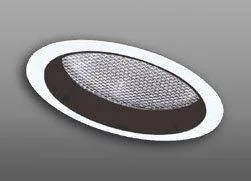 Elco EL642 6 CFL Sloped Reflector with Regressed Albalite Lens Trim – Black Reflector, White Ring