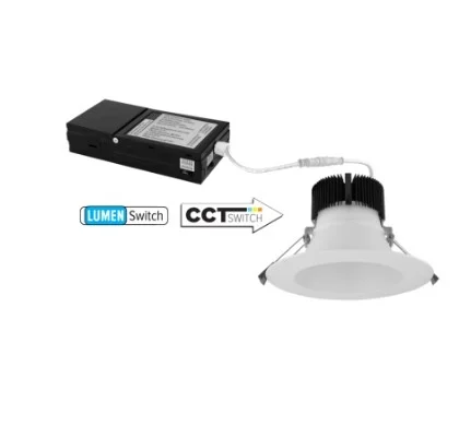 ELCO ERT685CT5DH – 6″ LED High Lumen Round Reflector Insert – 5-Lumen Switch – 5-CCT Switch – All Haze