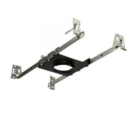 Elco Lighting E1LDWN1 New Construction Frame for Oak Recessed – Black/Silver Finish