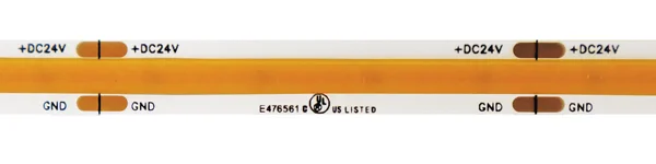 Elco Lighting E30CB2430100 3W/ft Indoor COB LED Tape Light 245lm, 3000K, 24V – White Finish