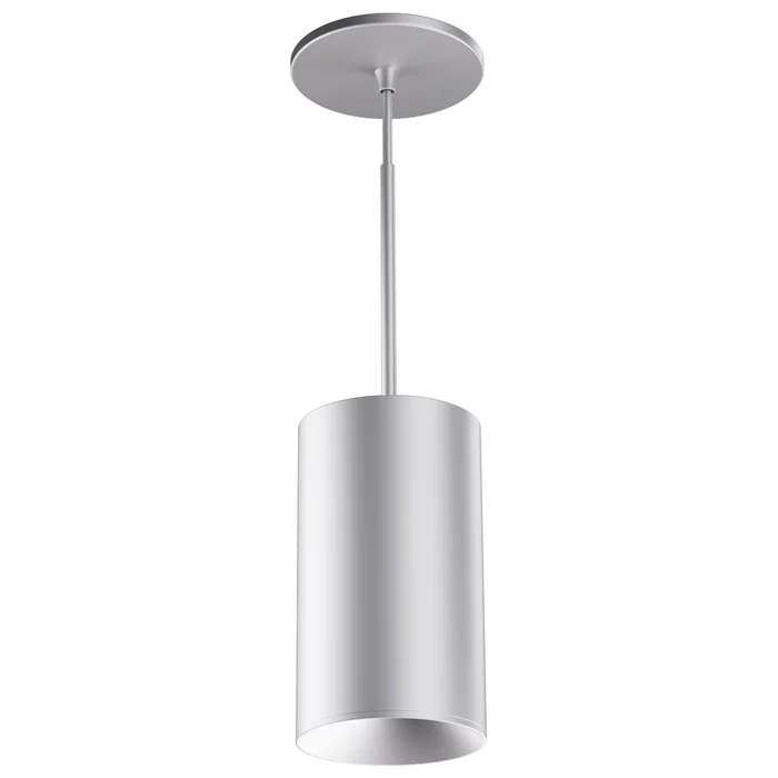 Elco Lighting E42PS-10CT5-N 4″ Koto Sylo Pendant, 120V, 1000 Lumens, 28° Beam Angle, CCT Selectable (2700K, 3000K, 3500K, 4000K, 5000K), Silver