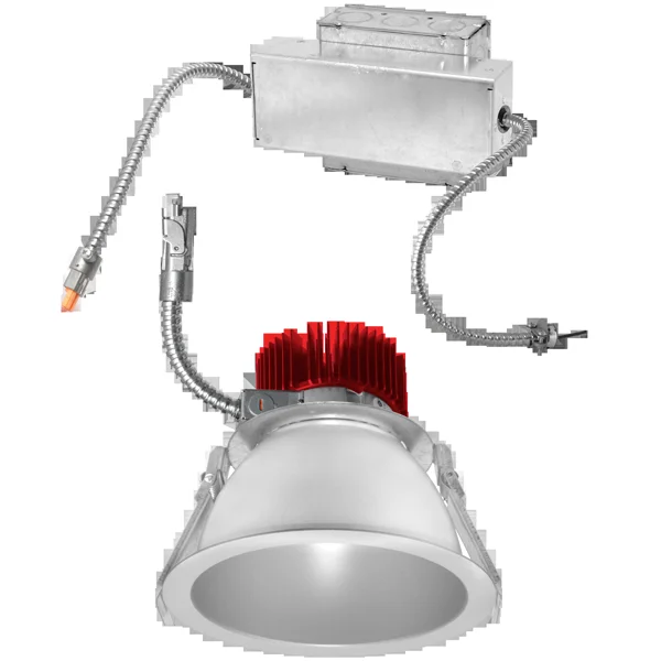 Elco Lighting E610TF1227DW 6″ Retrofit Kit Reflector LED Light Engine Trim with Driver 12.8W, 1250lm, 2700K, 60° Beam – White Finish