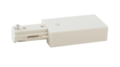 Elco Lighting EP801W Live End Connector Track Accessory – White Finish