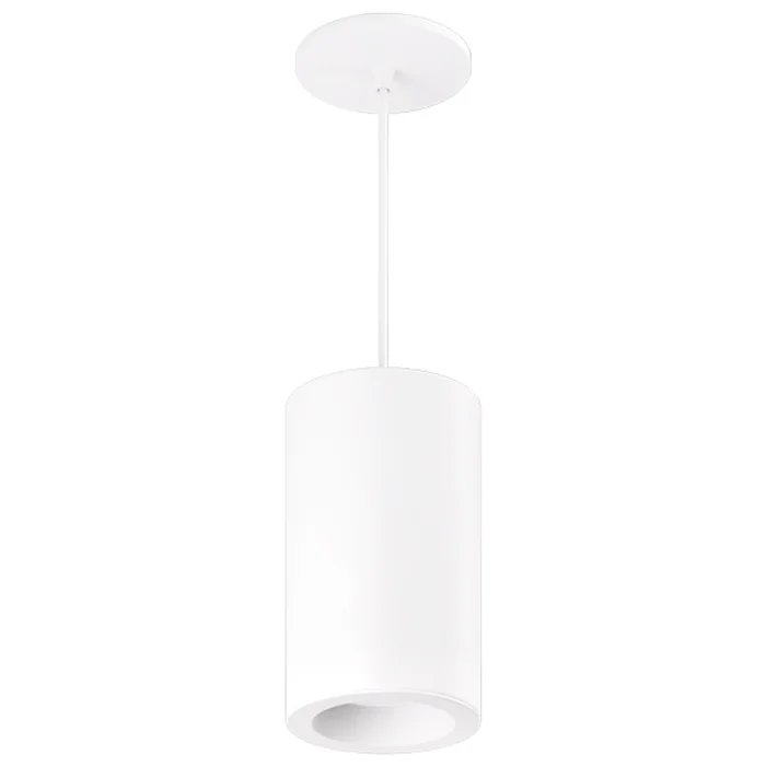 Elco Lighting EPD427L3CT5W-60 Ply Sylo 4″ LED Pendant, 60″ Stem, 18W, 120V, Selectable CCT (2700K-5000K), White