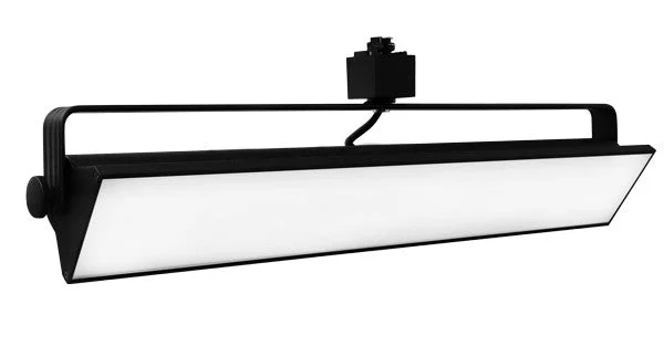 ELCO Lighting ETW4430B LED Pipe Wall Wash Track Fixture 58W, 3000K, 4000lm – Black Finish