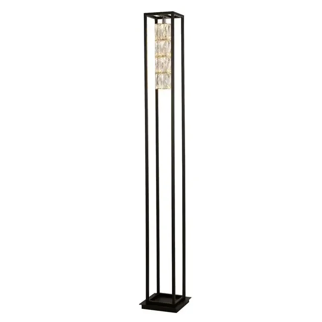 Elevator Matt Black 1 Light Floor Lamp