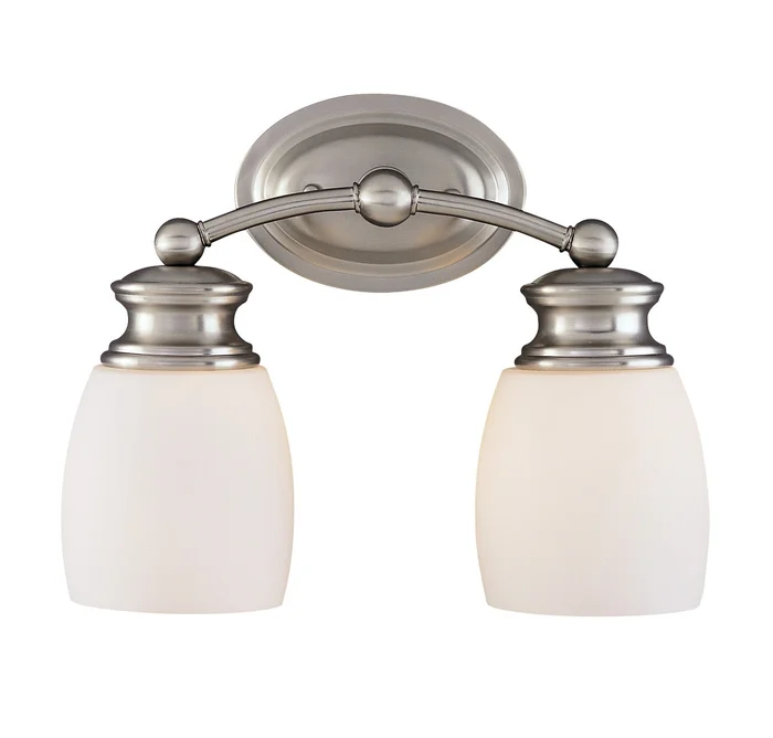 Elise Two Light Bath Bar in Satin Nickel (51|8-9127-2-SN)
