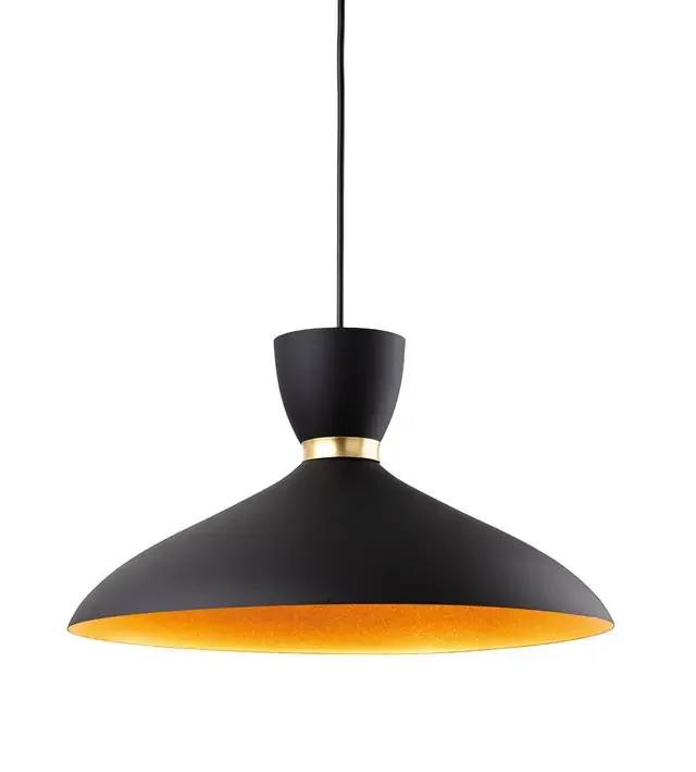 Ellis Black with Matt Gold Pendant Light