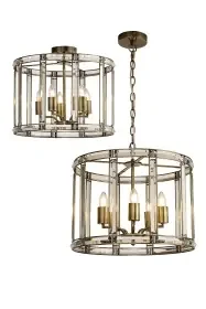 Elsa Crystal Lantern – Pendant or Flush