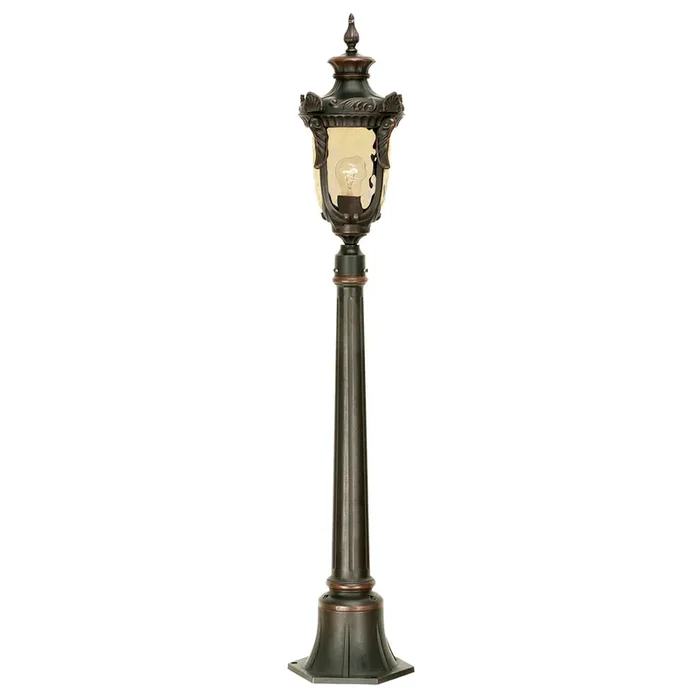 Elstead Lighting PH4-M-OB Philadelphia Old Bronze Patina Medium Outdoor Pillar Lamp