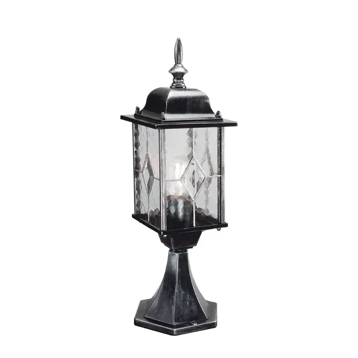 Elstead Lighting WX3 Wexford Black/Silver Pedestal Lamp