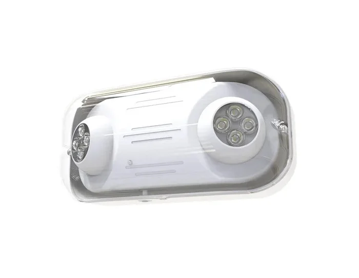 Emergence Wet Location Dual Head Self Diagnostic LED Emergency Light