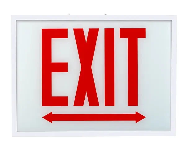 Emergency Batter Backup Chicago Code Compliant LED Exit Sign