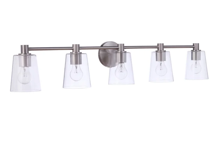 Emilio Five Light Vanity in Brushed Polished Nickel (46|12642BNK5)
