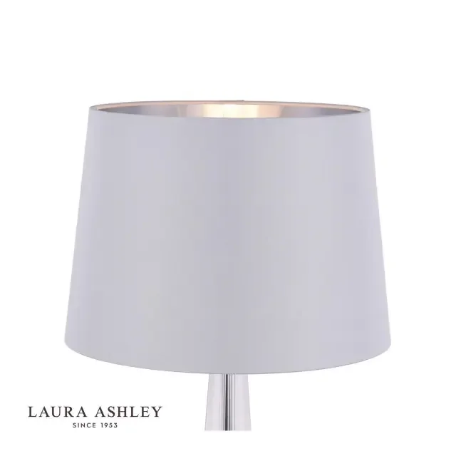 Emyr Silk Grey Tapered Drum 31cm Shade Only