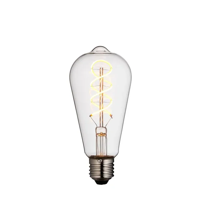 Endon Dimmable Decorative Vintage Pear Spiral LED Filament Bulb