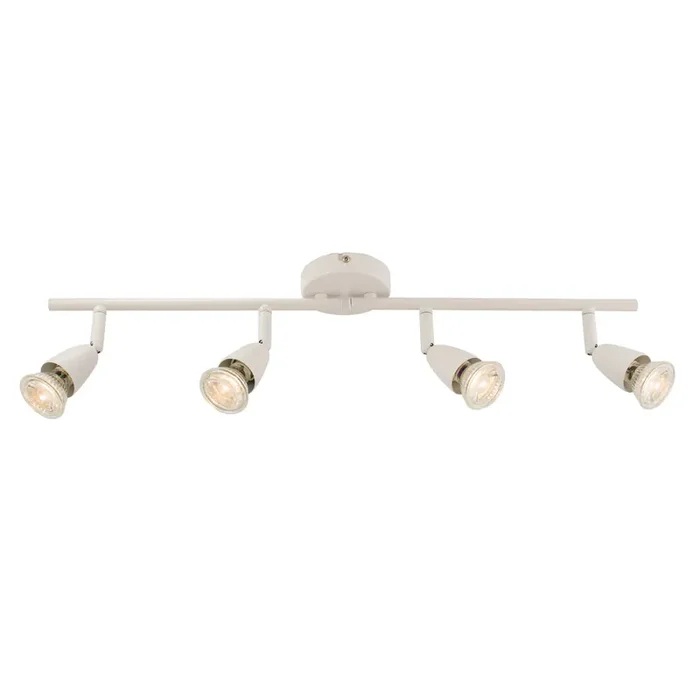 Endon Lighting 60993 Amalfi 4 Light Bar Spotlight Gloss White Finish