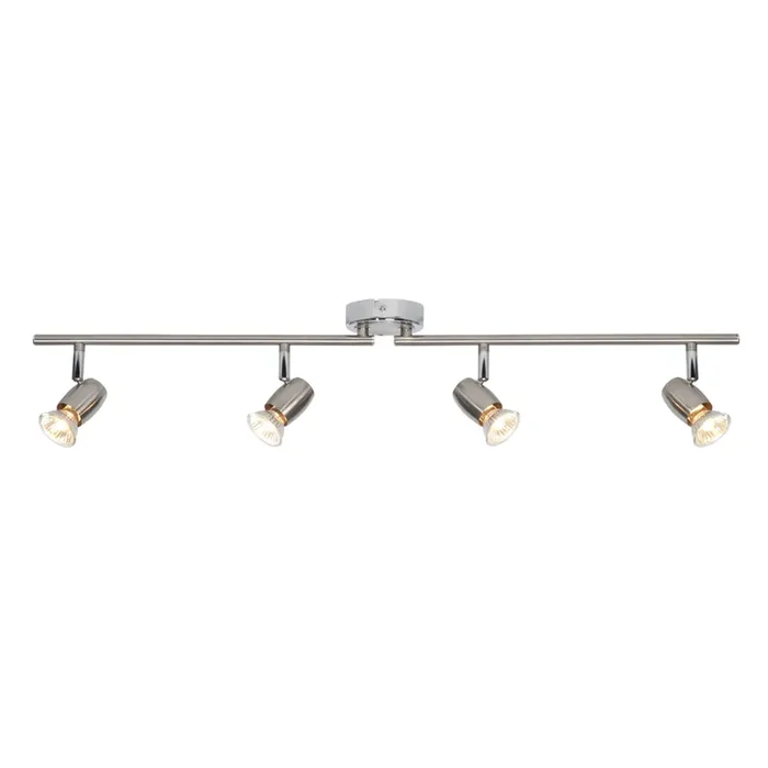 Endon Lighting G5503177 Palermo 3 Light Bar Spotlight Brushed Chrome & Chrome Finish