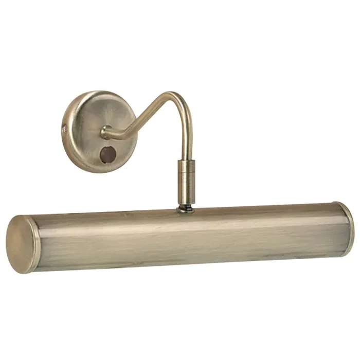 Endon Lighting PL350-E14-SWAN Turner 2 Light Antique Brass Large Picture Light