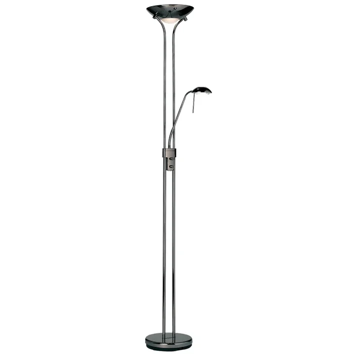 Endon Lighting ROME-BC Rome Mother & Child Black Chrome Floor Lamp