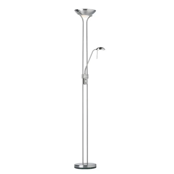Endon Lighting ROME-SC Rome Mother & Child Satin Chrome Floor Lamp