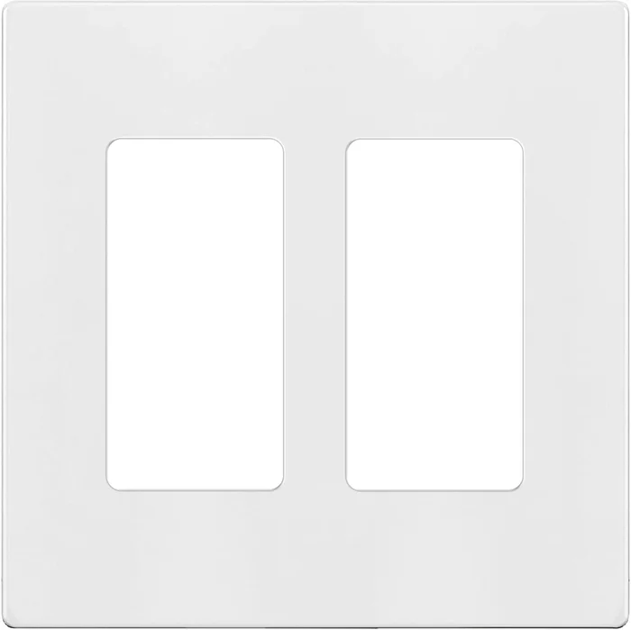 Enerlites 2-Gang Screwless Decorator Wall Plate Safety Cover – SI8832-W