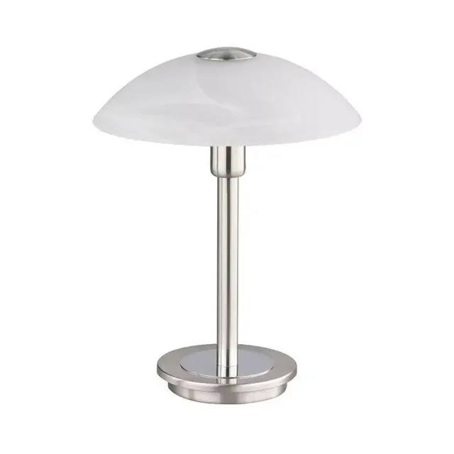 ENOVA Satin Chrome with Opal White Glass Shade Table Lamp – Clearance