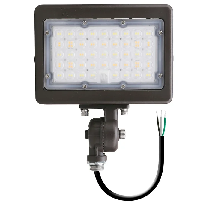EnVision LED Lighting LED-ARL-2P50-TRI-BZ-KN-PC Mini LED Area Flood Light with Photocell, Knuckle Mount, 35/50W, Selectable CCT (30K/40K/50K), Bronze