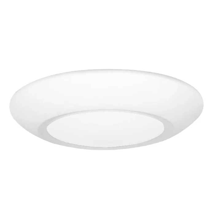 EnVision LED Lighting LED-CDSK-6-15W-5CCT-WH 6″ CuspLine LED Disk Light, 15W, 1000 Lumens, Selectable CCT (27K/30K/35K/40K/50K), White