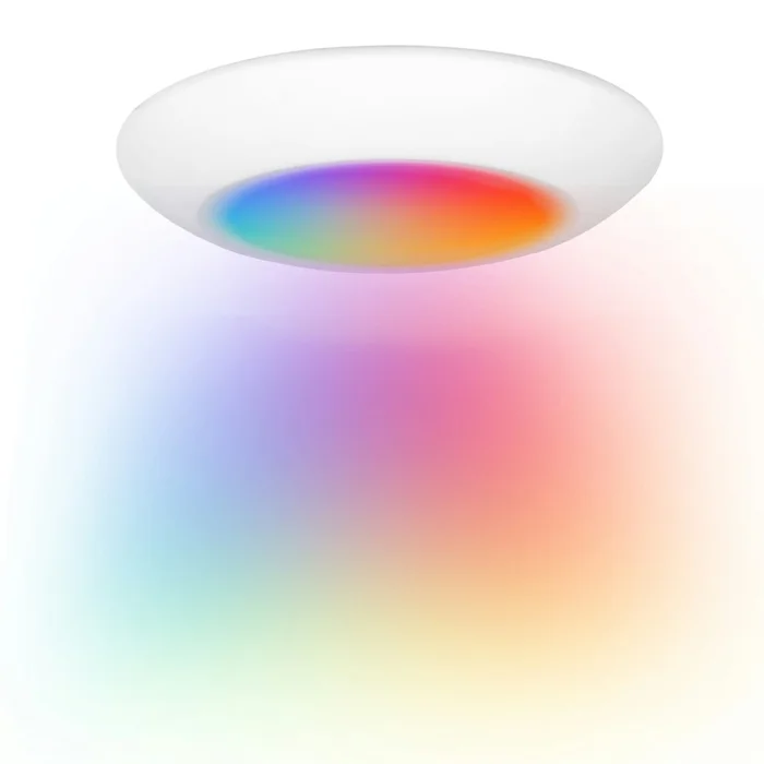 EnVision LED Lighting LED-CDSK-6-15W-RGB+W-WH 6″ CuspLine LED Disk Light, 15W, 1000 Lumens, RGB+CW, White