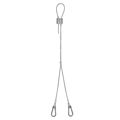 Envision SK-10FT-Y-LC-CB Suspension Kit, 10′ Y-Shape, Loop Top, Carabiner Bottom (Adjustable Length)