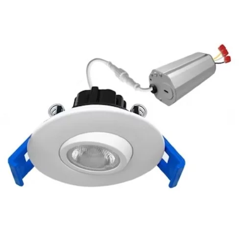 EnVisionLED LED-DLJBX-ADJ-2-5W-50K – 2″ Gimbal Downlight: SnapTrim-Line – 5W – 120V – 5000K – Adjustable – White/White
