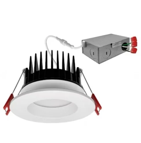 EnVisionLED LED-MDJBX-3-10W-5CCT-WH-R – 3″ LED Frosted J-Box Canless Downlight – 10W – 5-CCT 27/30/35/40/50K – 120V – White/White