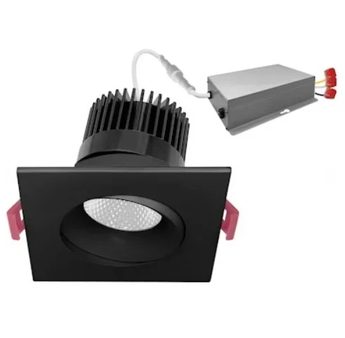 EnVisionLED LED-SQM1-4-15W-5CCT-BLK – 4″ Single Head Downlights – 15W – 5-CCT 27/30/35/40/50K – 120V – Black