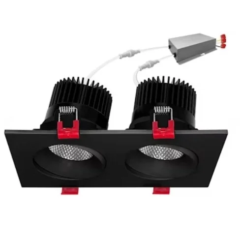 EnVisionLED LED-SQM2-4-30W-5CCT-BLK – 4″ Multiple Head Downlights – 30W – 5-CCT 27/30/35/40/50K – 120V – Black